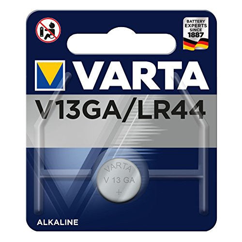 Varta V13GA LR44 (1pc) 1.5v Alkaline Button Cell Battery in Blister Pack Varta V 13GA LR 44 4276