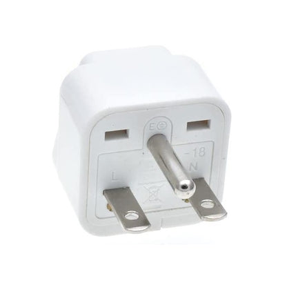 Adapter for Aircon Power Outlet Plug 1pc Nema 6-15P US Travel Adapter Universal Socket 3 Prong WHITE