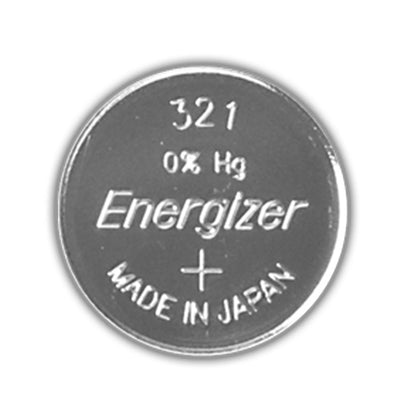 Energizer 321 SR65 (1pc) 1.55v Silver Oxide Button Cell Battery Mercury Free V321  SR616SW 611  D321