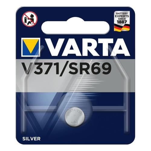 Varta V371 SR69 (1pc) 1.55v Silver Oxide Button Cell Battery in Blister Pack Varta V 371 SR920SW