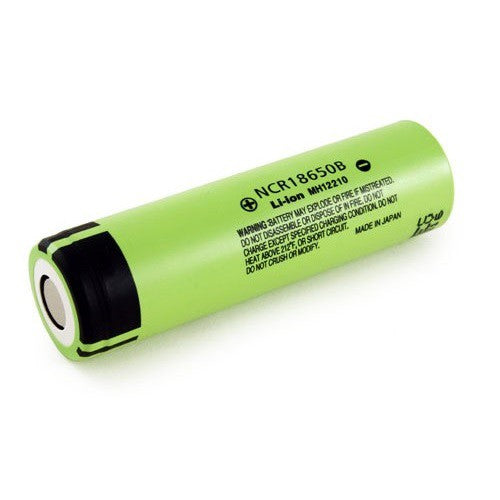 Panasonic 18650 3400mAh NCR18650B Flat Top Lithium Rechargeable Battery