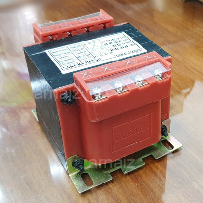 Sakura Denso 150VA 150W Control Transformer, Input 240/480VAC, Output 120/240VAC, Single Phase 60Hz