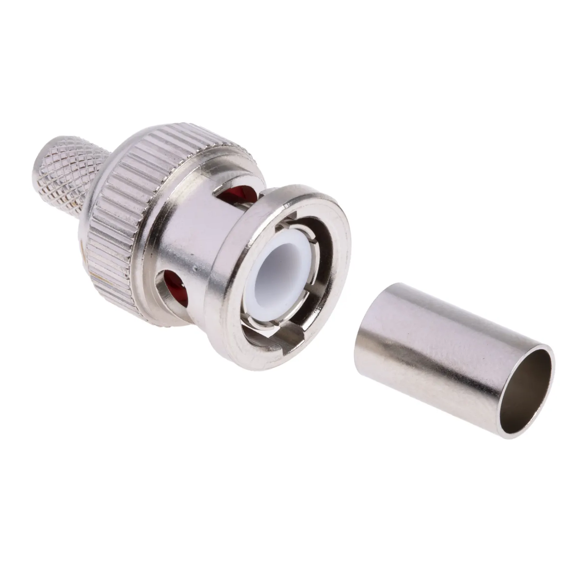 LQD BNC Male Plug Connector Crimp Type for RG59 401-59T CCTV Coaxial Cable Radio TV Telecom Modem