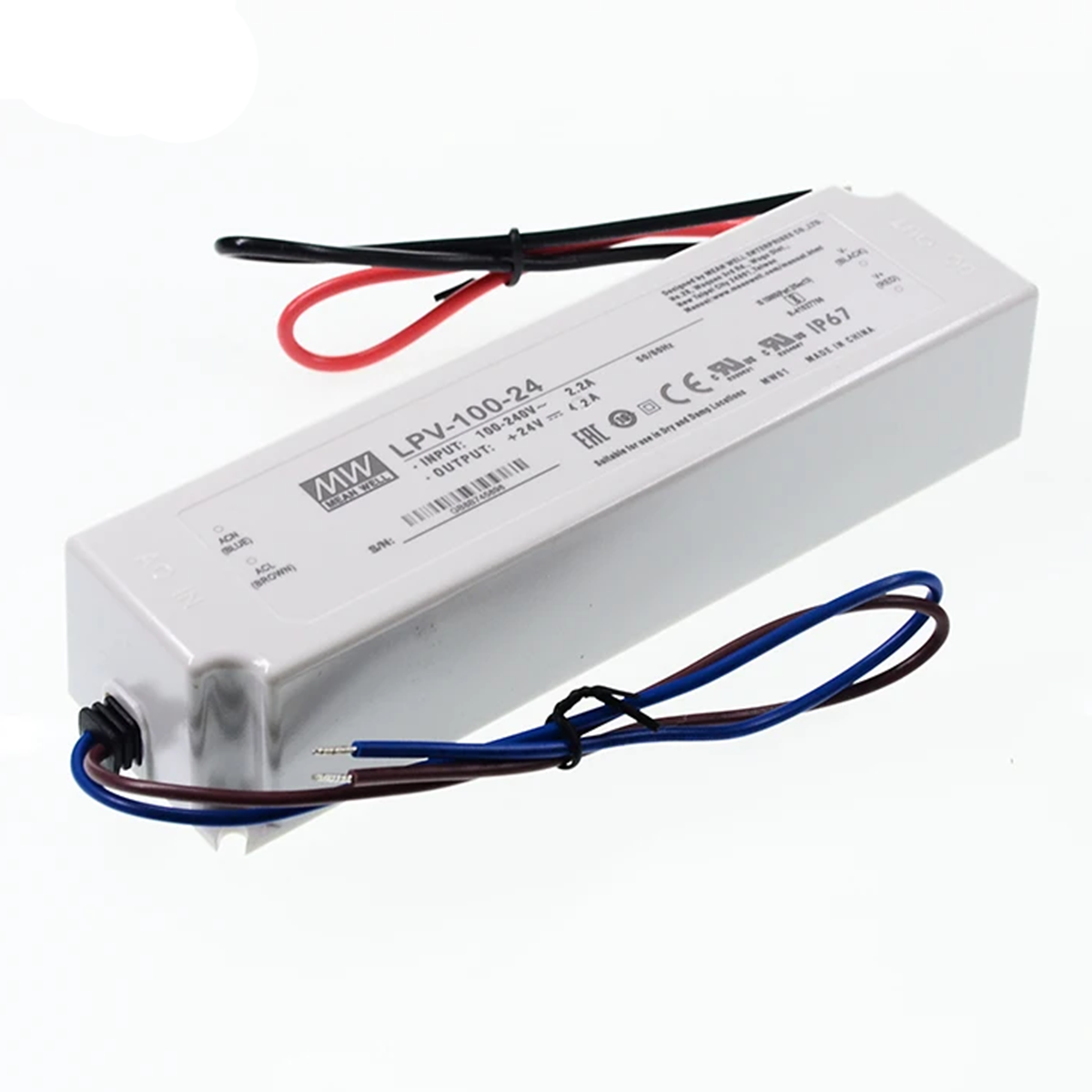 Mean Well LPV-100-24 LED Driver Power Supply 100W 24V Single Output Switching Power Supply AC-DC