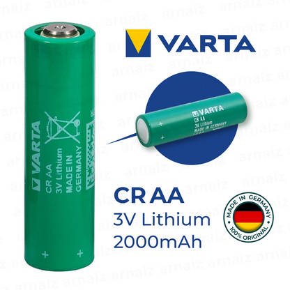 Varta CR AA (1pc) 3V Lithium Battery 2000mAh Size AA Button Top CR-AA 6117 101 301