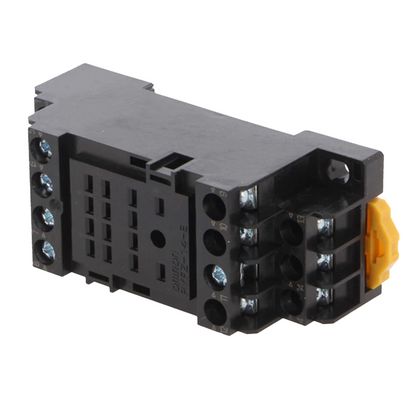 Omron PYFZ-14-E Relay Socket 14 Pin 250VAC 6A DIN Rail-Mounted MY4 Screw Miniature Power Relay