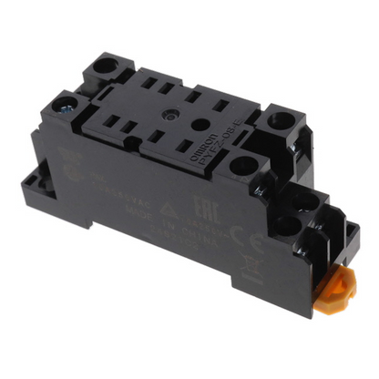 Omron PYFZ-08-E Relay Socket 8 Pin 250VAC 10A DIN Rail-Mounted MY2 Screw Miniature Power Relay