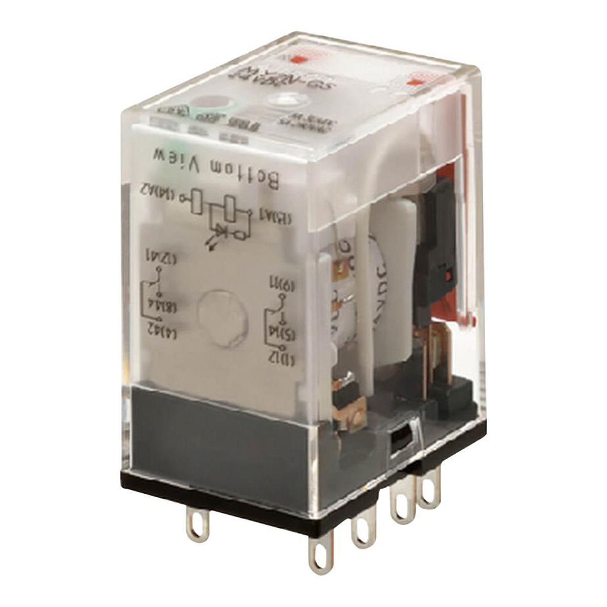 Omron MY2N-GS Miniature Plug in Power Relay 7A 5A 220/240VAC 2 Pole with LED Indicator DPDT Socket