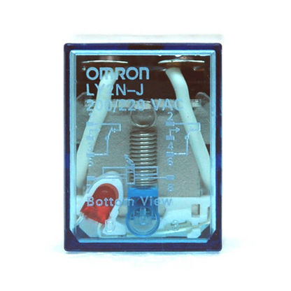 Omron LY2N-J 220/240VAC Miniature Plug in Power Relay 10A 250VAC with LED Indicator DPDT Socket