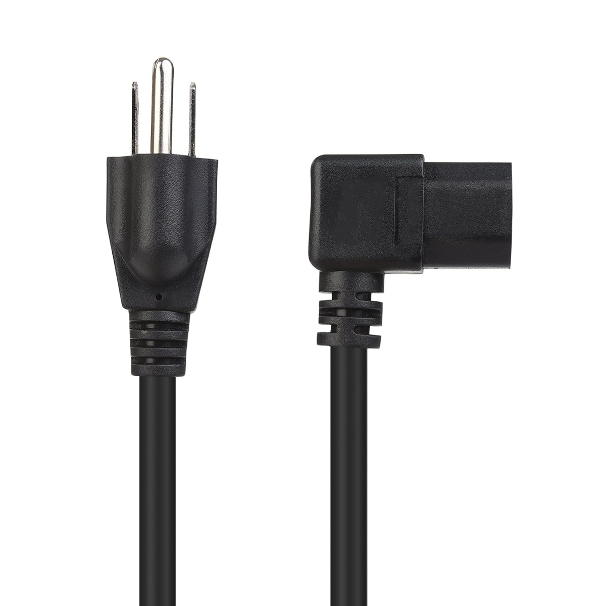 Power Cord NEMA 5 15P To Angled C13 1.5m 10A 125V Replacement Monitor PC Cable NEMA 5-15P 1.5 meters