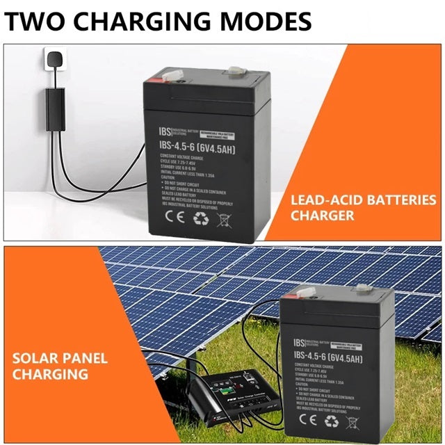 Battery 6V 4.5AH Sealed Acid Battery Outdoor Emergency Battery Home Battery Toy Car Fan 6v 4Ah