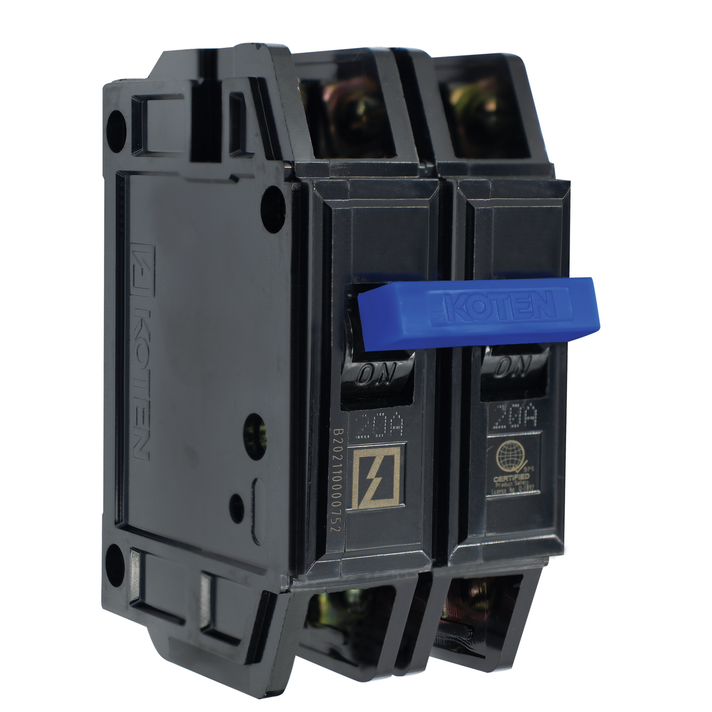 Koten HPH Bolt-On MCCB Molded Case Circuit Breaker Bolt On 2P 15 20 30 40 50 60 70 100 Ampere