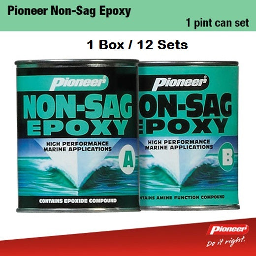 Pioneer Non-Sag Epoxy Cans 800g + 785g 1 Pint Set x 12