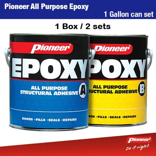 Pioneer All Purpose Epoxy Cans 5.97kg + 5.31kg 1 Gallon Set x 2
