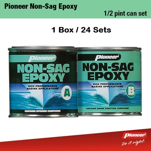 Pioneer Non-Sag Epoxy Cans 400g + 395g 1/2 Pint Set x 24