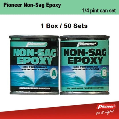 Pioneer Non-Sag Epoxy Cans 170g + 165g 1/4 Pint Set x 50