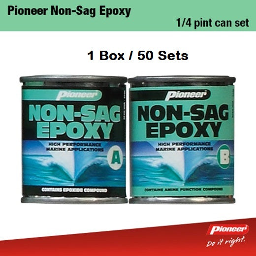 Pioneer Non-Sag Epoxy Cans 170g + 165g 1/4 Pint Set x 50