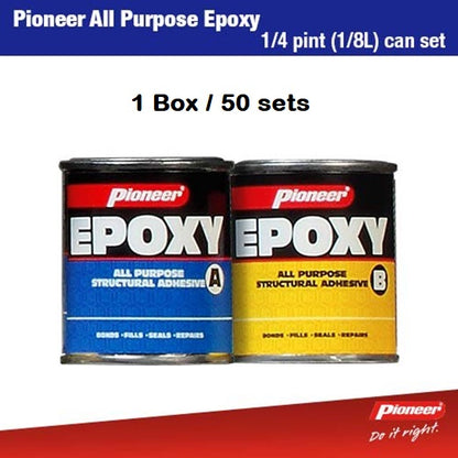 Pioneer All Purpose Epoxy Cans 161g + 131g 1/4 Pint Set x 50