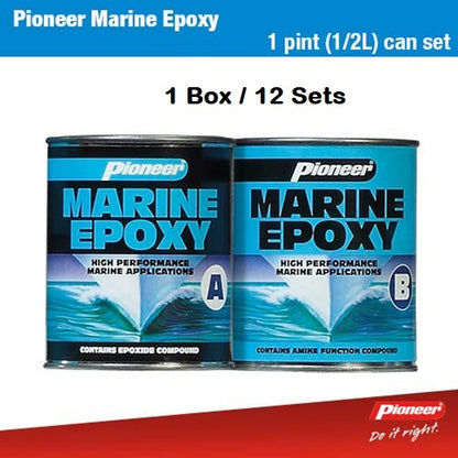 Pioneer Marine Epoxy Cans 727g + 675g 1 Pint Set x 12