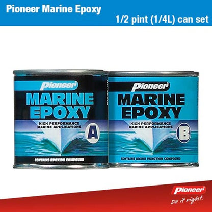 Pioneer Marine Epoxy Cans 364g + 338g 1/2 Pint Set x 24