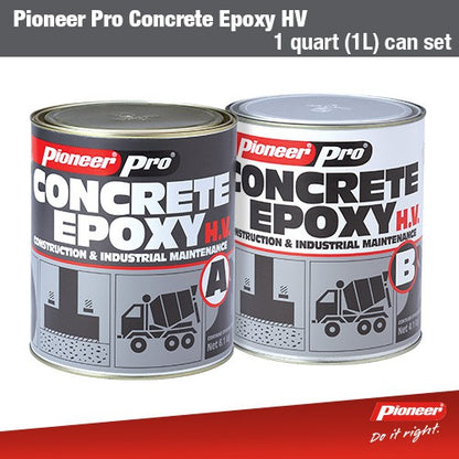 Pioneer Pro Concrete Epoxy High Viscosity 1.5kg + 1kg 1 Quart Set x 6