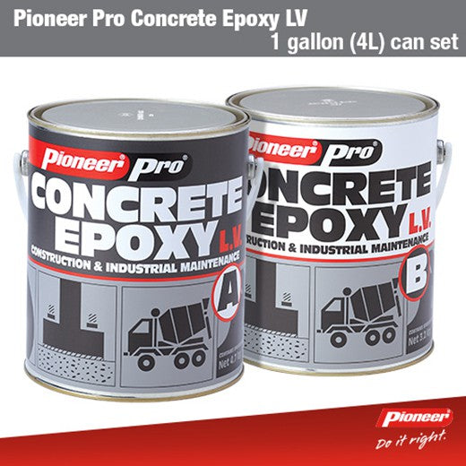 Pioneer Pro Concrete Epoxy Low Viscosity 4.7kg + 3.2kg 1 Gallon Set x 2