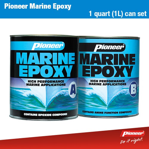 Pioneer Marine Epoxy Cans 1.45kg + 1.35kg 1 Quart Set x 6