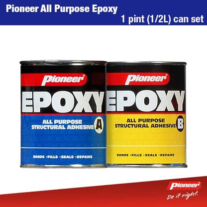 Pioneer All Purpose Epoxy Cans 757g + 669g 1 Pint Set x 12
