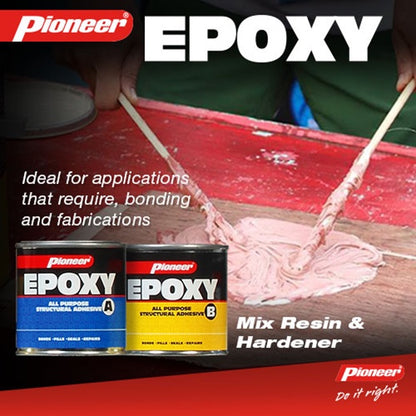 Pioneer All Purpose Epoxy Cans 378g + 335g 1/2 Pint Set x 24