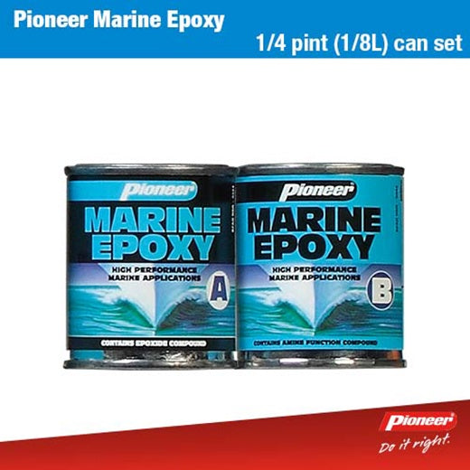 Pioneer Marine Epoxy Cans 143g + 130g 1/4 Pint Set x 50