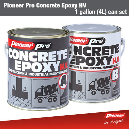 Pioneer Pro Concrete Epoxy High Viscosity 6.1kg + 4.1kg 1 Gallon Set x 2