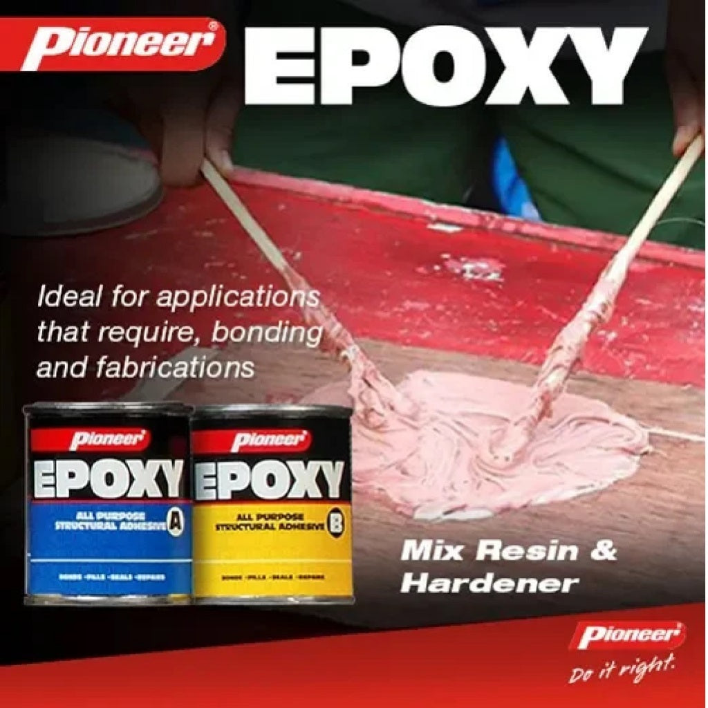 Pioneer All Purpose Epoxy Cans 1.5kg + 1.3kg 1 Quart Set x 6