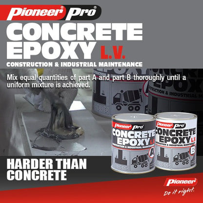 Pioneer Pro Concrete Epoxy Low Viscosity 1.17kg + 0.8kg 1 Quart Set x 6