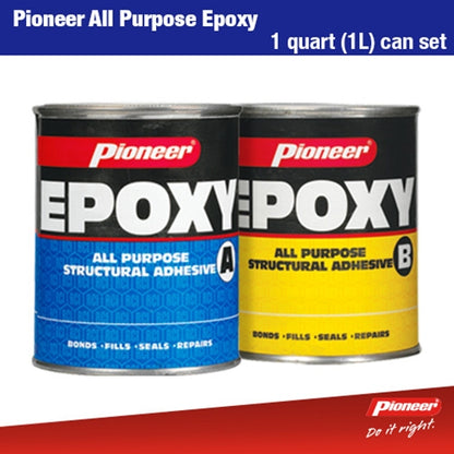 Pioneer All Purpose Epoxy Cans 1.5kg + 1.3kg 1 Quart Set x 6