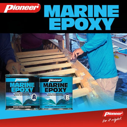 Pioneer Marine Epoxy Cans 364g + 338g 1/2 Pint Set x 24