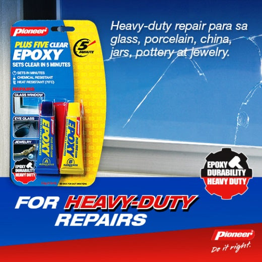 Pioneer Plus Five Clear Epoxy 15g Tube Set x 24