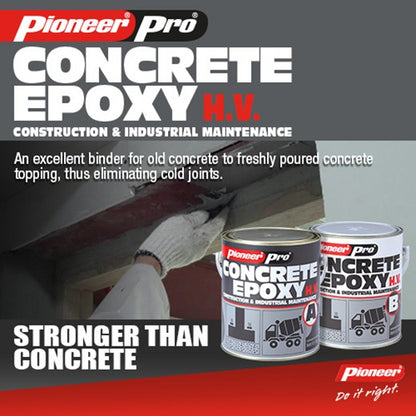 Pioneer Pro Concrete Epoxy High Viscosity 6.1kg + 4.1kg 1 Gallon Set x 2