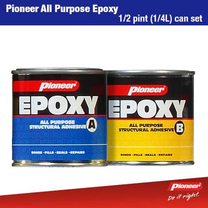 Pioneer All Purpose Epoxy Cans 378g + 335g 1/2 Pint Set x 24