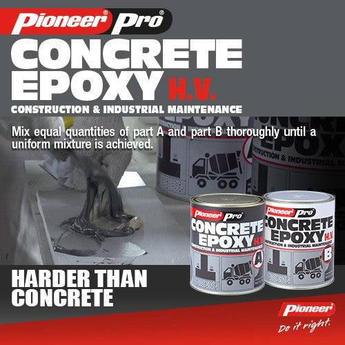 Pioneer Pro Concrete Epoxy High Viscosity 1.5kg + 1kg 1 Quart Set x 6