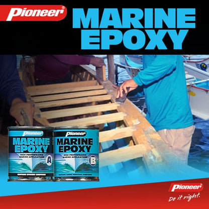 Pioneer Marine Epoxy Cans 143g + 130g 1/4 Pint Set x 50