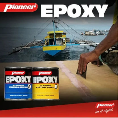 Pioneer All Purpose Epoxy Cans 1.5kg + 1.3kg 1 Quart Set x 6