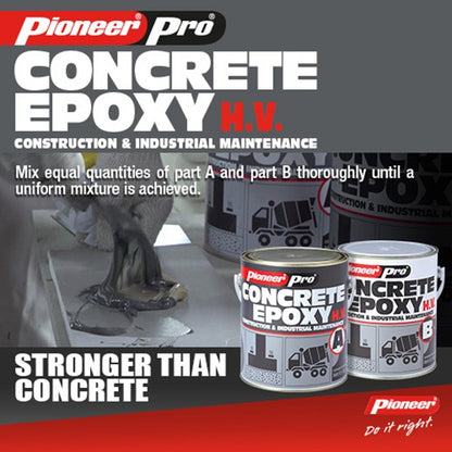 Pioneer Pro Concrete Epoxy High Viscosity 6.1kg + 4.1kg 1 Gallon Set x 2