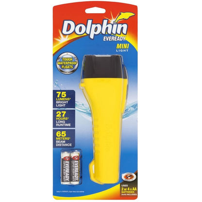 Eveready Dolphin Flashlight Mini Torch Light LED DOLH411 Waterproof Flash Light Floating DOLH412