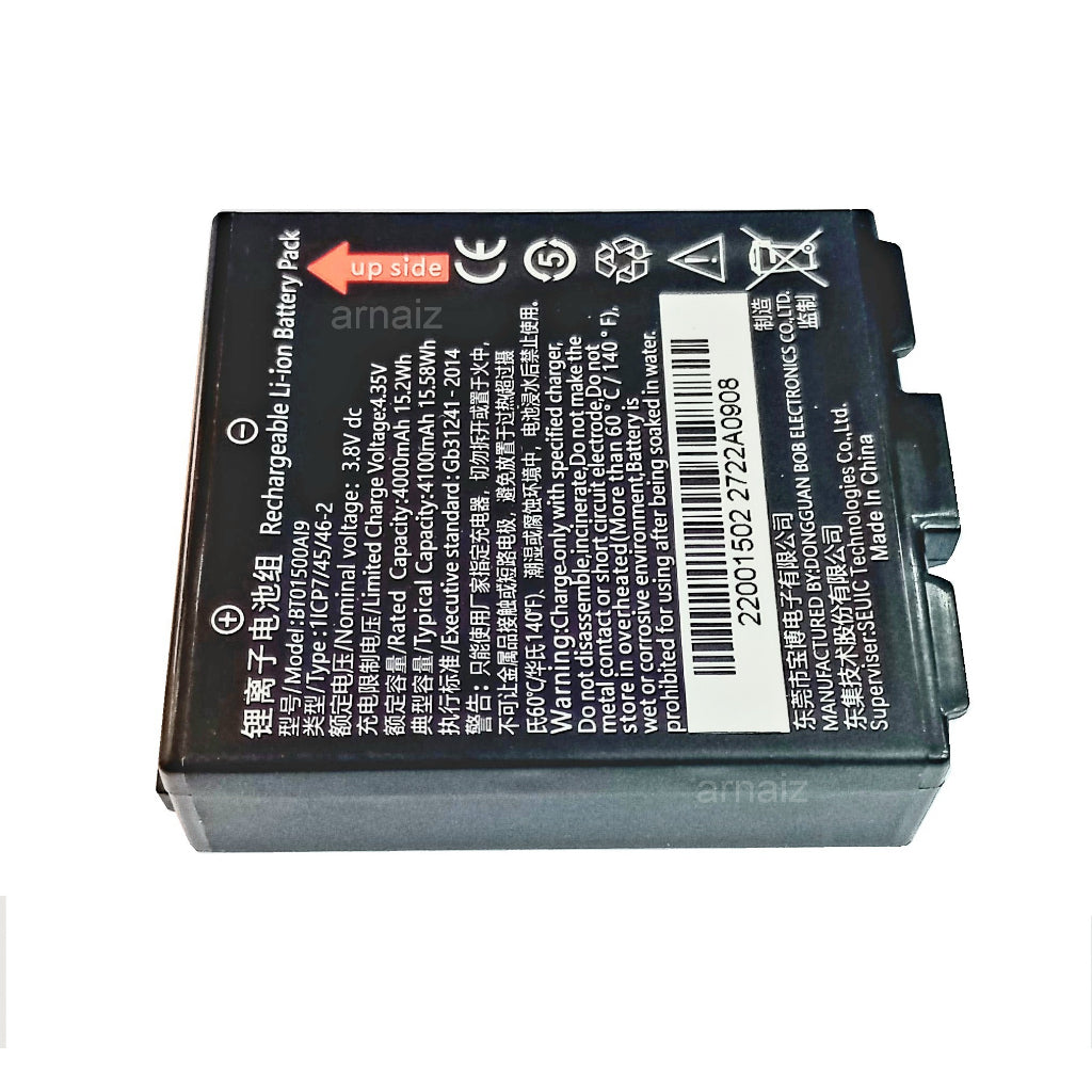 BT01500A19 Battery For OEM Seuic AutoID 9 4000mAh  Barcode Scanner Reader Data Collector PDA Battery