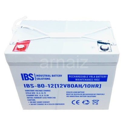 IBS 12V 80Ah Solar Rechargeable IBS-80-12  Valve Regulated Lead Acid (VRLA) Battery Maintenance free