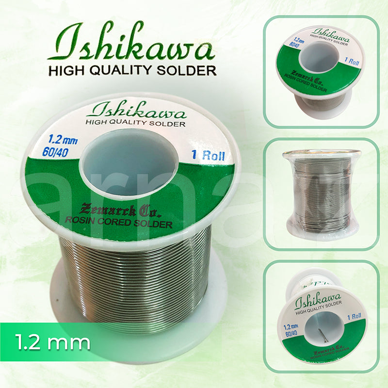 Ishikawa QUICK MELT Soldering Lead 60/40 1.2 1.0 0.8 0.6 Tin Lead Rosin Core Solder Wire Ichikawa