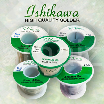 Ishikawa QUICK MELT Soldering Lead 60/40 1.2 1.0 0.8 0.6 Tin Lead Rosin Core Solder Wire Ichikawa