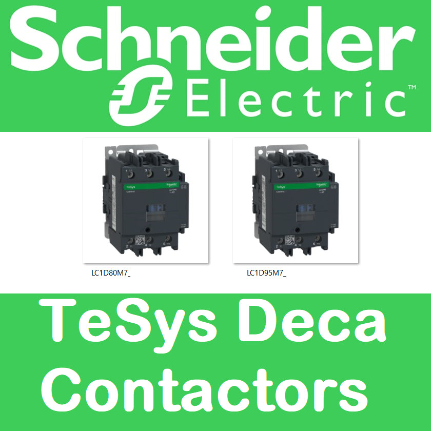 Schneider Magnetic Contactor (80A 95A) TeSys Deca Contactors Schneider Electric TeSys D Contactor