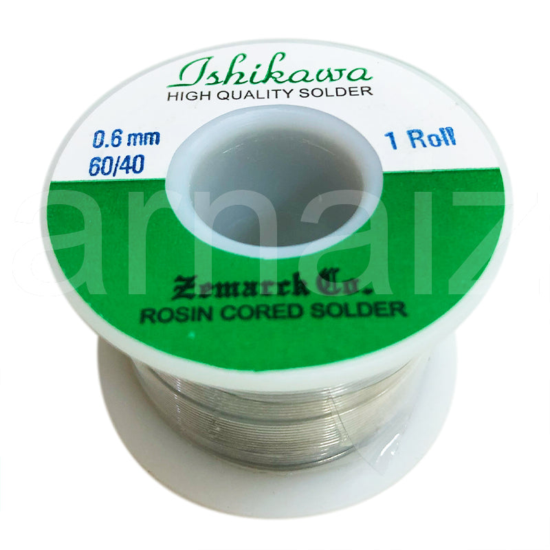 Ishikawa QUICK MELT Soldering Lead 60/40 1.2 1.0 0.8 0.6 Tin Lead Rosin Core Solder Wire Ichikawa