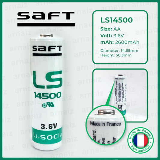 Saft LS14500 3.6v size AA Lithium Battery - non Rechargeable